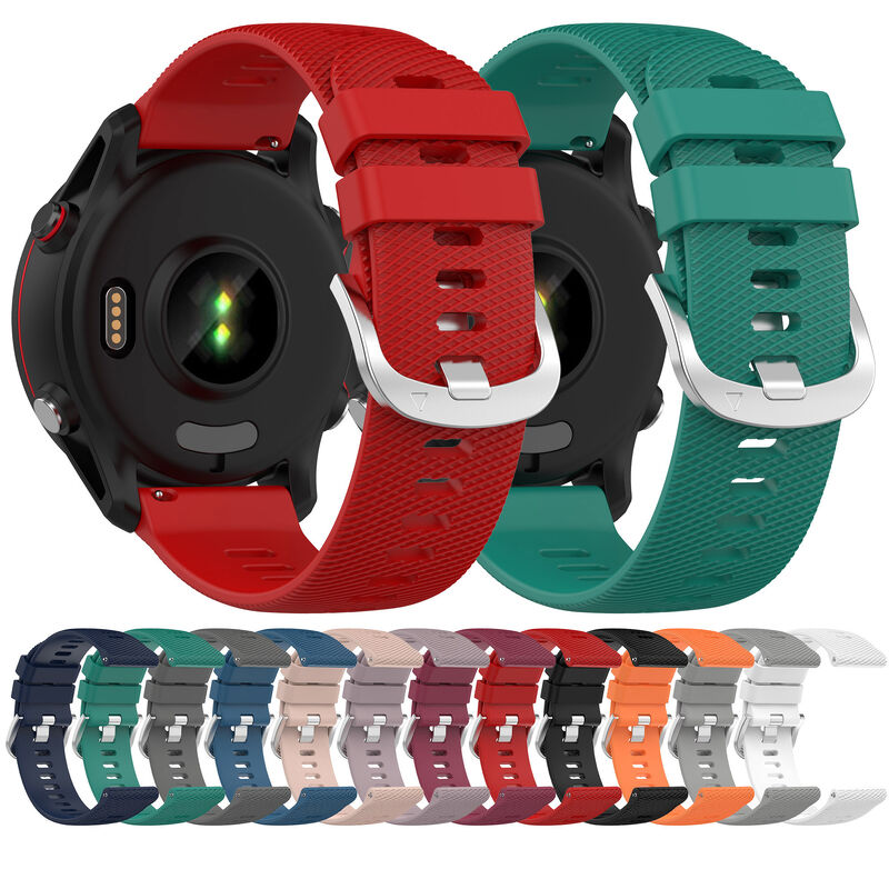 22mm Original Rubber Watch Strap for Garmin Venu 2 Vivoactive 4 Silicone Watch Band for Garmin Forerunner Music Wristbands