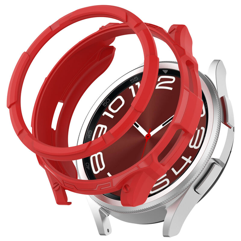TPU Hollow Watch Case Frame for Samsung Watch 6 Classic 43mm 47mm Watch Bezel Screen Protector