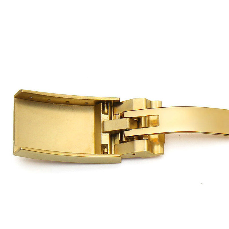 For Leather Silicone Band Clasp Watch AccessoryWin-Win 16mm 18mm Stainless Steel Deployment Folding Buckle
