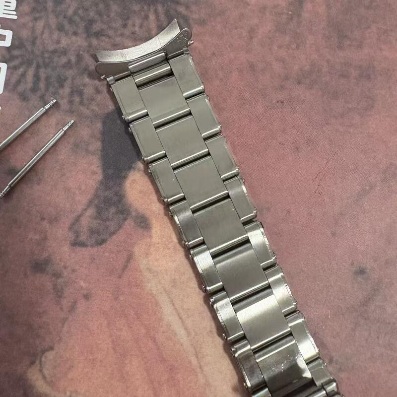 19mm 20mm Vintage Deployment Clasp Stamped LOGO Solid 904L Stainless Watch Bracelet for RLX Band Men 1501 6694 1680 15210