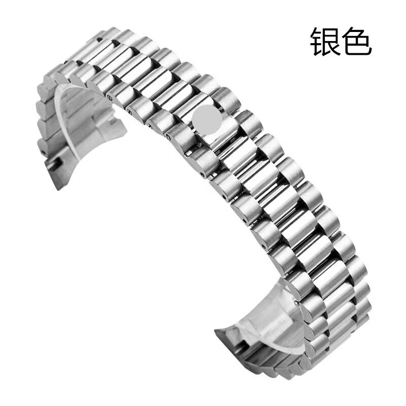 Solid 904L 9K-18K Gold RLX President Bracelet Watch Band for RLX Custom Luxury Watch Strap Accessories 13mm 17mm 20mm 21mm