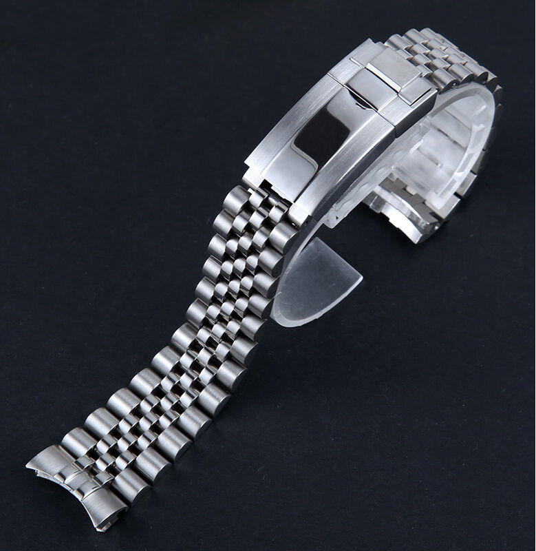 20mm Luxury Men Jubilee OEM Screw Links Bracelet 316L Stainless Steel Watch Band Strap for RLX Daytona Water Ghost GMT Submari