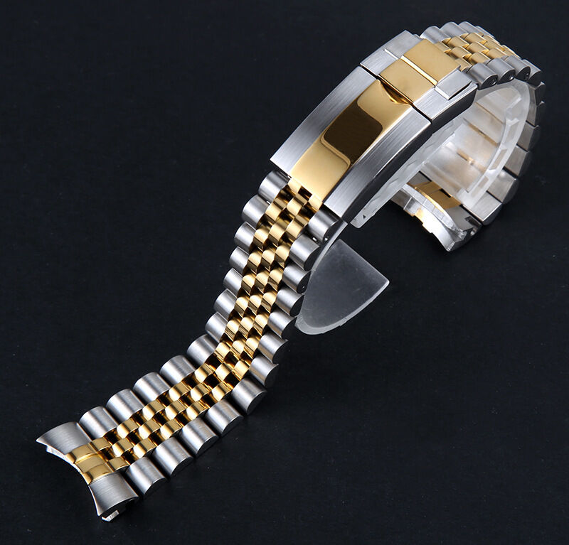 20mm Luxury Men Jubilee OEM Screw Links Bracelet 316L Stainless Steel Watch Band Strap for RLX Daytona Water Ghost GMT Submari