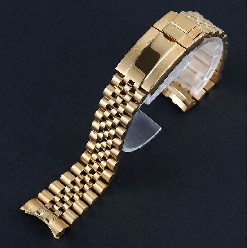 20mm Luxury Men Jubilee OEM Screw Links Bracelet 316L Stainless Steel Watch Band Strap for RLX Daytona Water Ghost GMT Submari