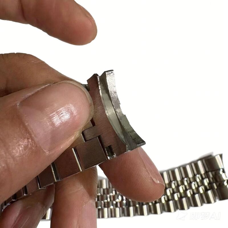 Custom R logo 17 21 20mm Jubilee Solid Stainless Steel 904L  Metal Watch Strap Band Replacement Bracelet for RLX Folded Clasp