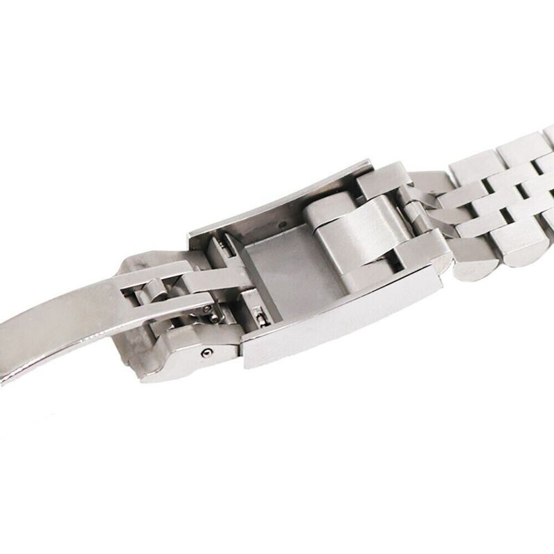 Jubilee Bracelet for RLX datejust GMT II 126710 Solid Curved End 20mm 21mm Rlx Stainless Steel Watch Band Strap Folded Clasp