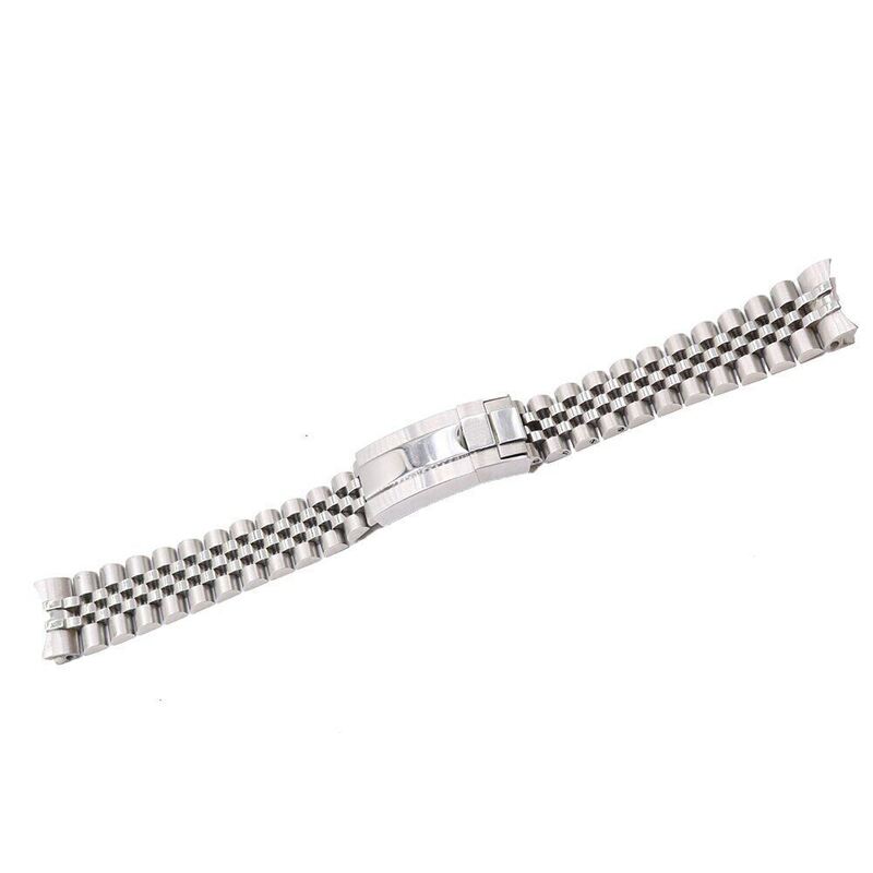 Jubilee Bracelet for RLX datejust GMT II 126710 Solid Curved End 20mm 21mm Rlx Stainless Steel Watch Band Strap Folded Clasp
