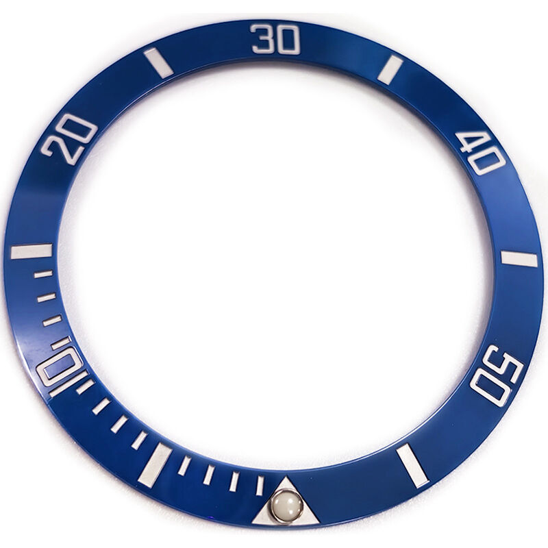 Ceramic Bezel with Double Sided Tape Watch Bezel with Sapphire Bezel Pearl for SUB 126610 126613  Watch Platinum Font 38.5*31mm