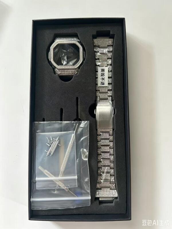 Watch Modification Accessories Diamond Watch Case Mod Kit Titanium Stainless Steel Luxury Modification Kit for DW5600/GW5610