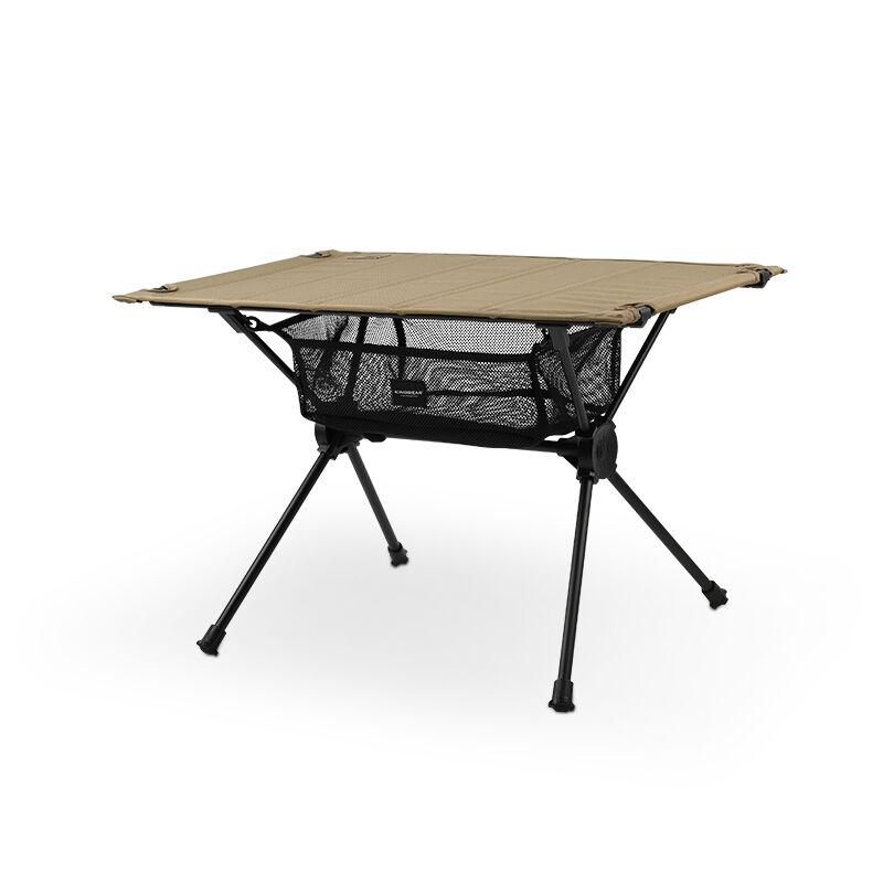Lightweight Foldable Aluminum Camping Table with Oxford Cloth Top for Outdoor Use