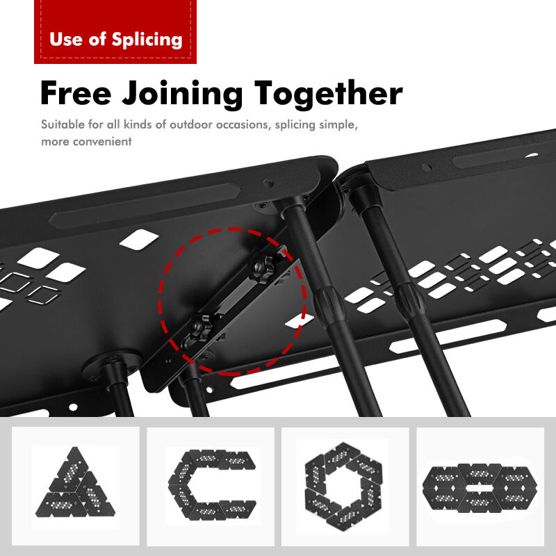 Kinggear Outdoor Portable Aluminum Alloy Lightweight Folding Camping Table for Picnic and Barbecue