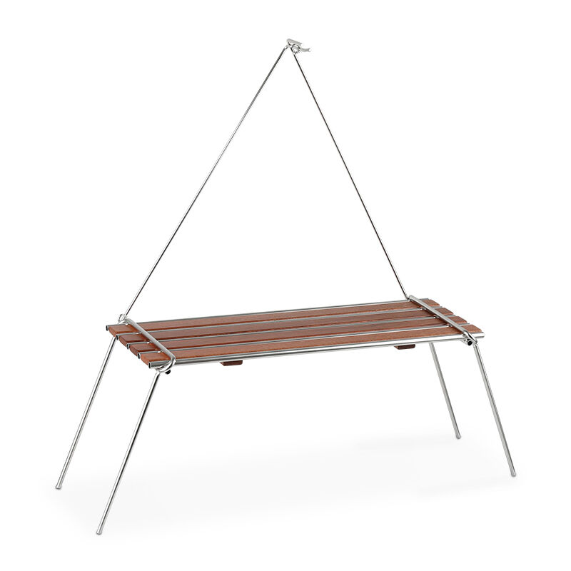 Durable Sabili Wood Camping Rack Portable Folding Table 40*15*55cm for Outdoor Use