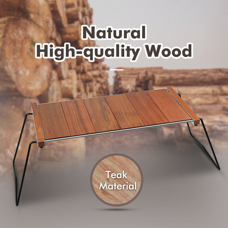 Kinggear Stainless Steel Lightweight Foldable Camping Table BBQ IGT Table for Outdoor Use