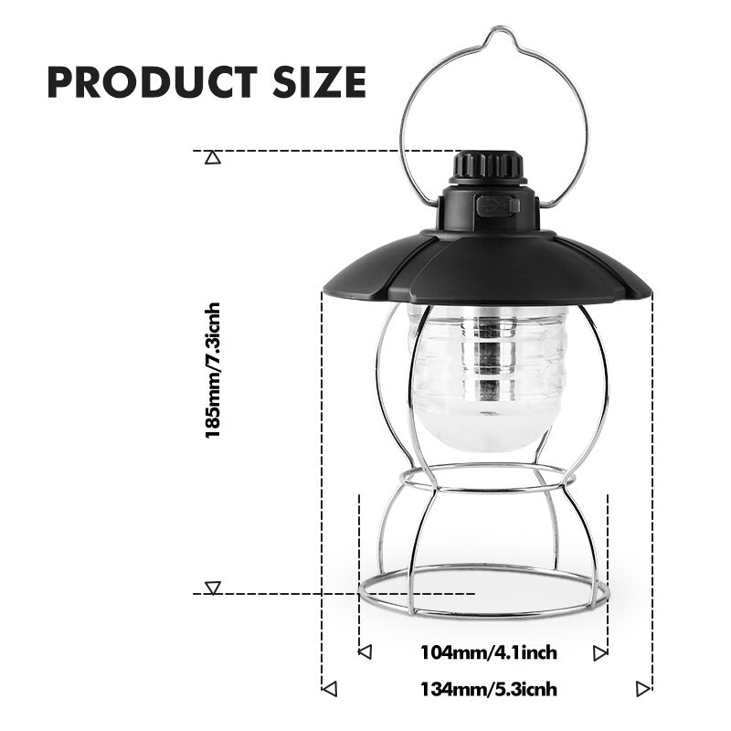 Rechargeable Portable LED Camping Light with 750 Hours Lifespan for Outdoor Use