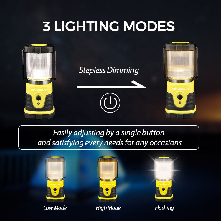 Lightweight 250 Lumen LED Camping Lantern with 3 Light Modes for Hiking and Outdoor Use