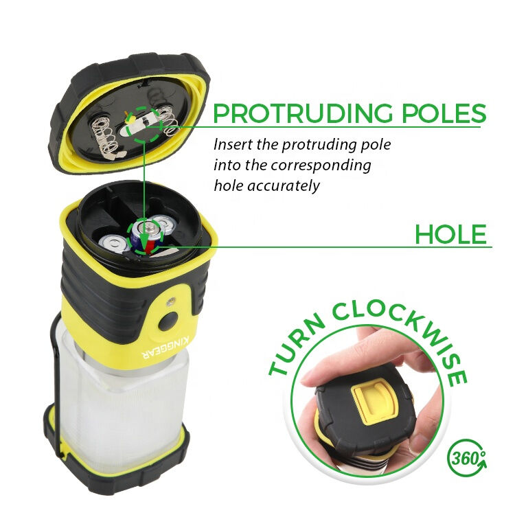 Lightweight 250 Lumen LED Camping Lantern with 3 Light Modes for Hiking and Outdoor Use