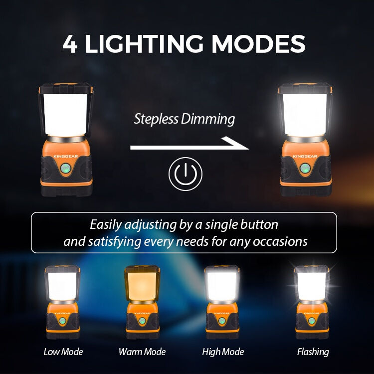 1000 Lumen USB Rechargeable LED Camping Lantern with 4 Light Modes and Portable Design