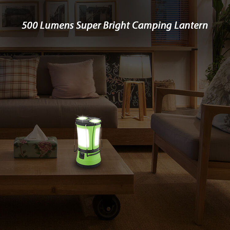 500 Lumen LED Camping Lantern with Detachable Flashlights and Lithium Battery Portable LED Light