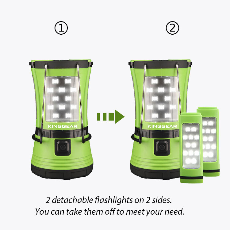 500 Lumen LED Camping Lantern with Detachable Flashlights and Lithium Battery Portable LED Light