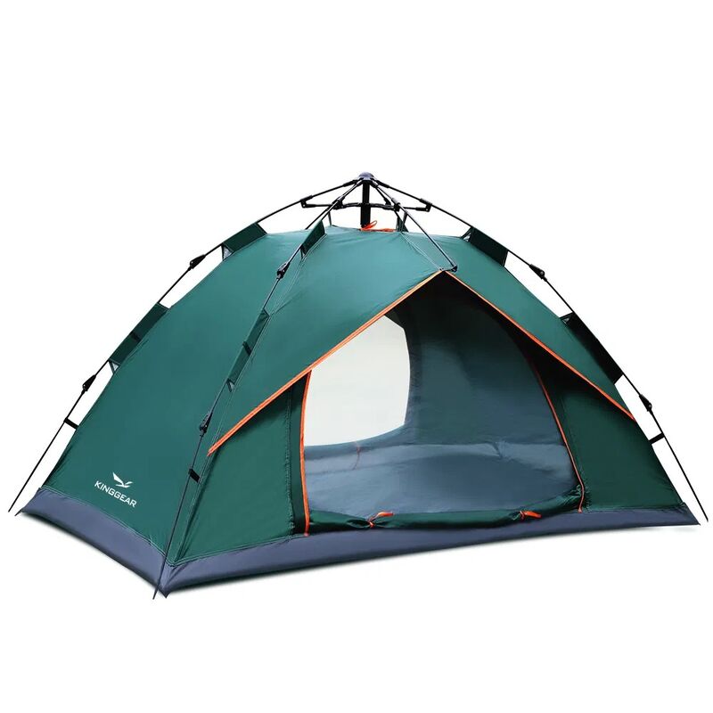 Automatic Setup Popup Tent with 170t Polyester Fabric and Silver Coating for Camping