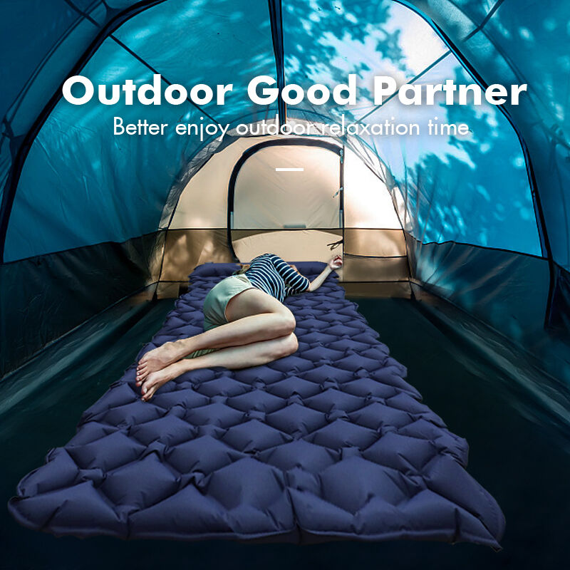 Kinggear TPU Padding Camping Sleeping Pad 190×58×6cm Size 480g Lightweight Inflatable Mat for Outdoor
