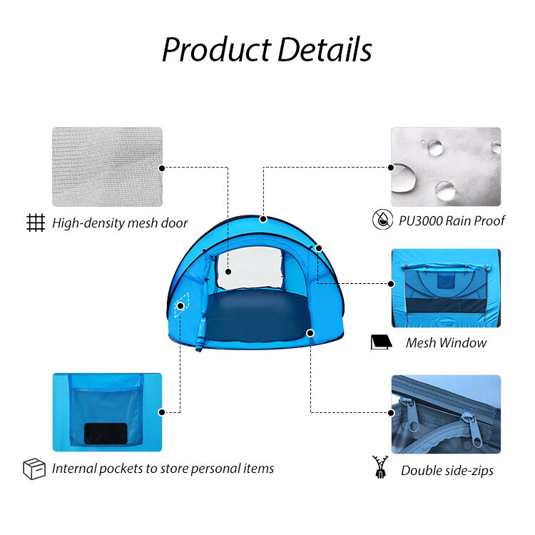 3-4 Person Waterproof Pop up Tent with Automatic Setup for Camping and Travel