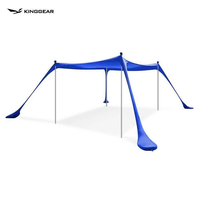 Portable UV 50+ Beach Tent Sun Shelter with Aluminum Poles for Camping and Outdoor Use