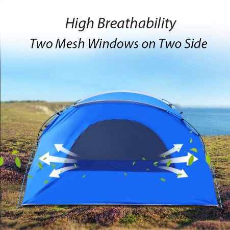 Lightweight Easy Setup Waterproof Camping Tent for 2-3 Person Beach Tent with UV Sun Shade