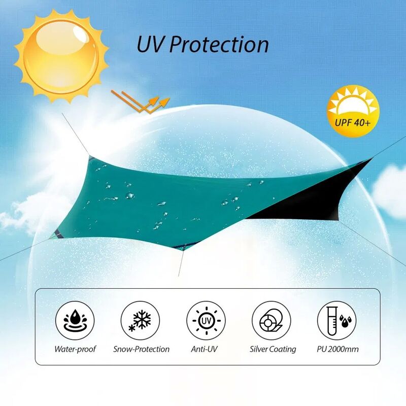 Kinggear Waterproof UV Resistant Lightweight Camping Tent and Beach Tent for Outdoor Adventures