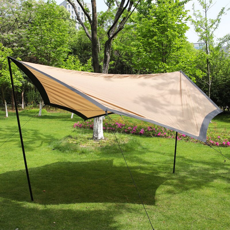 Waterproof 1000-1500 mm Camping Tarp Tent with 210T Polyester Fabric and Aluminum Pole Frame