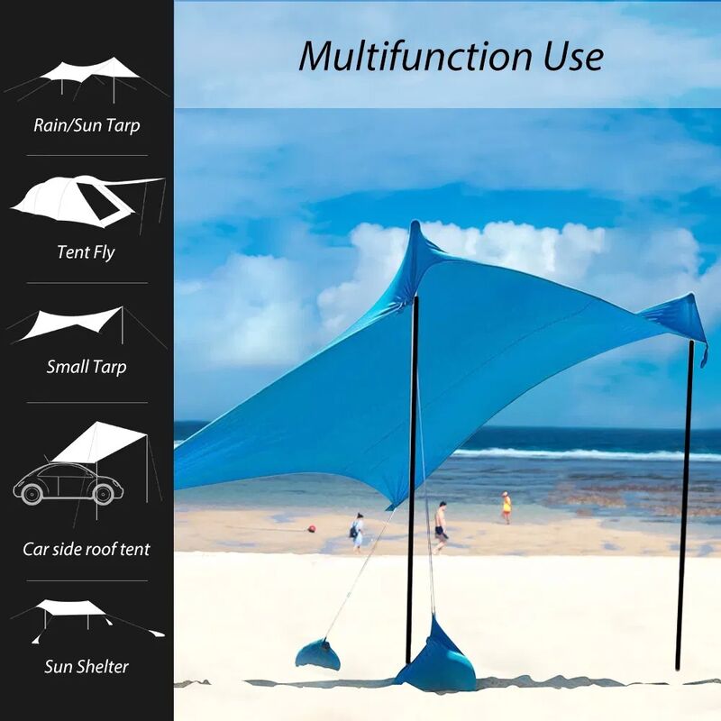 Ultralight Foldable 13mm Diameter Aluminum Camping Tent Pole for Outdoor Tarp Support