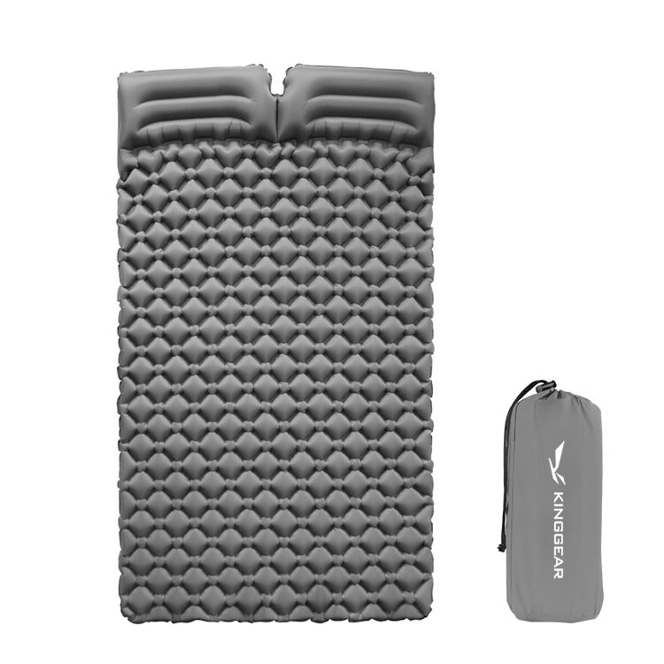 Kinggear Waterproof Double Size Inflatable Sleeping Pad with Customizable Design for Camping