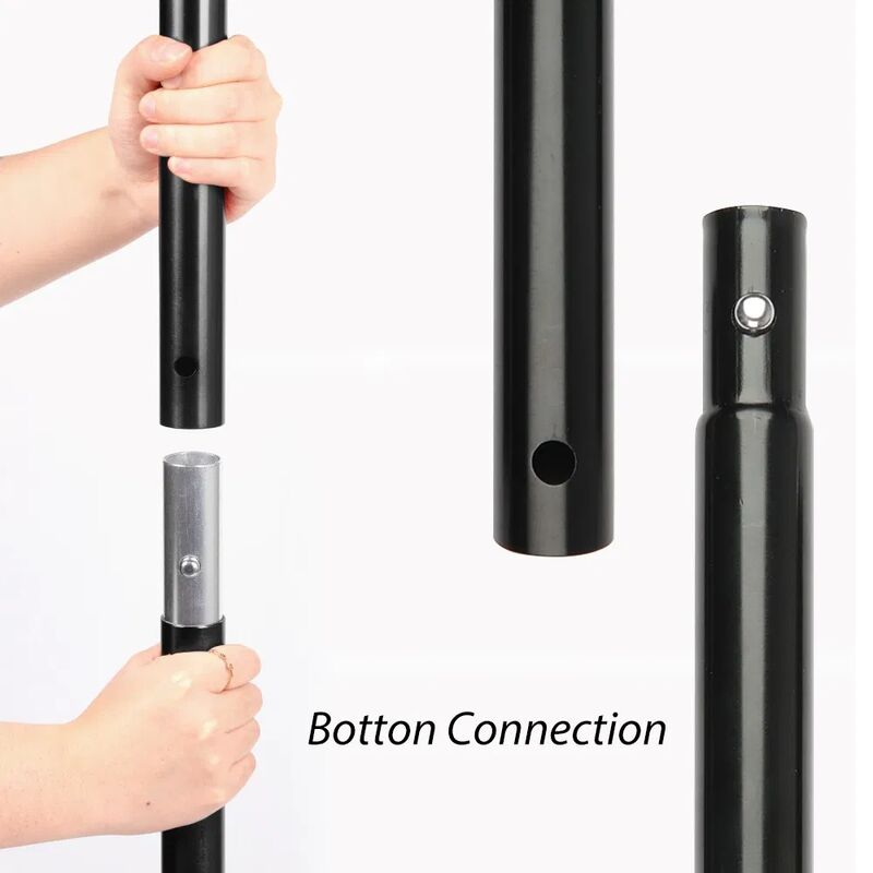Ultralight Height Adjustable 29mm Aluminum Camping Tent Pole for Outdoor Tarp Support
