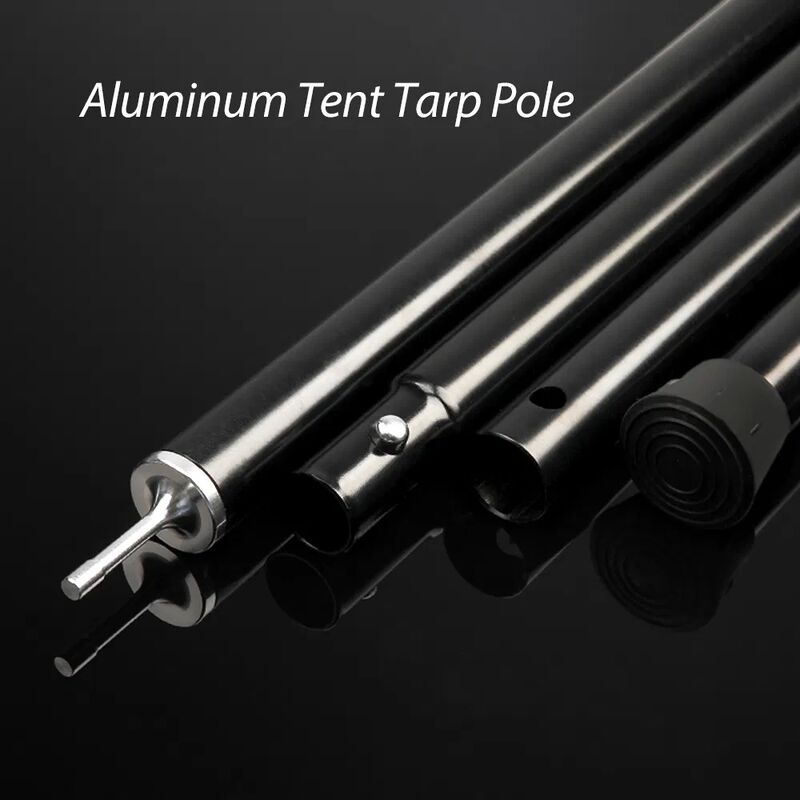 Ultralight Height Adjustable 29mm Aluminum Camping Tent Pole for Outdoor Tarp Support
