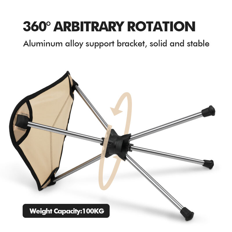 Kinggear Compact Lightweight Folding Camping Stool with 150kg Load Bearing and Foldable Design for Outdoor Use