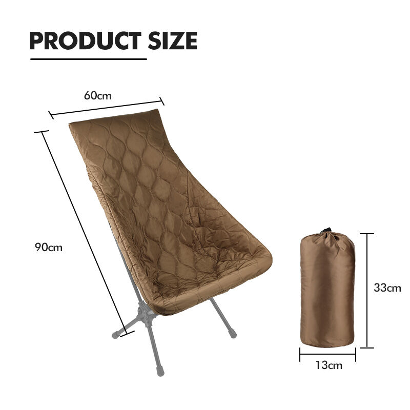 Portable Eco-friendly 40D 380T NIG/Berber Fleece Camping Chair Cover and Folding Chair Cover for Outdoor Use