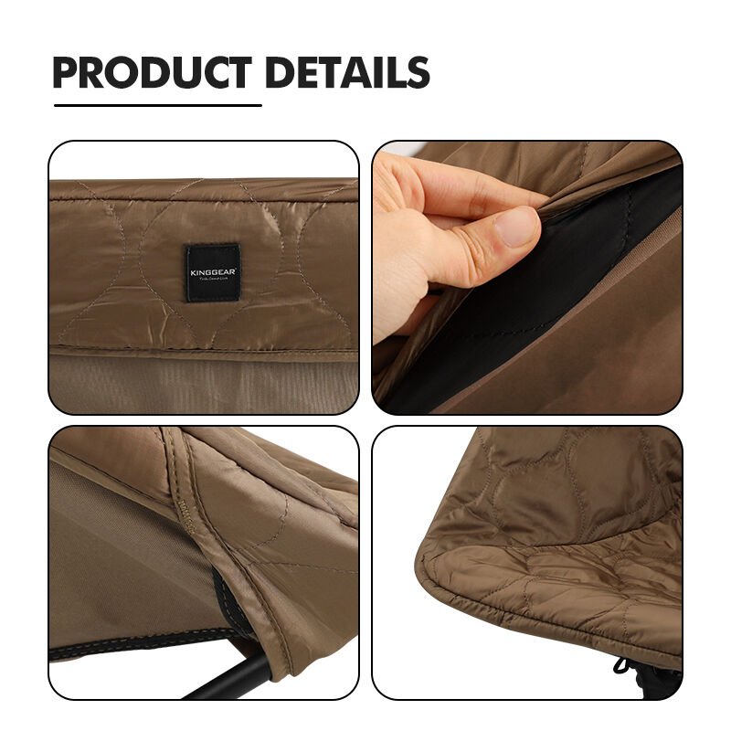 Portable Eco-friendly 40D 380T NIG/Berber Fleece Camping Chair Cover and Folding Chair Cover for Outdoor Use