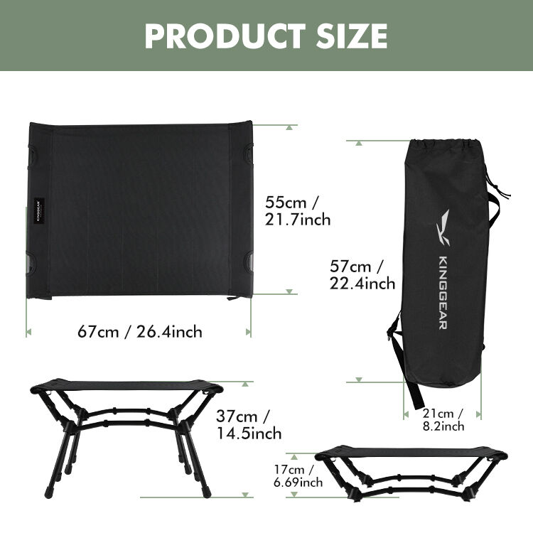 Lightweight 1050g Camping Chair with 120KG Load Bearing and Customized Logo for Outdoor Use