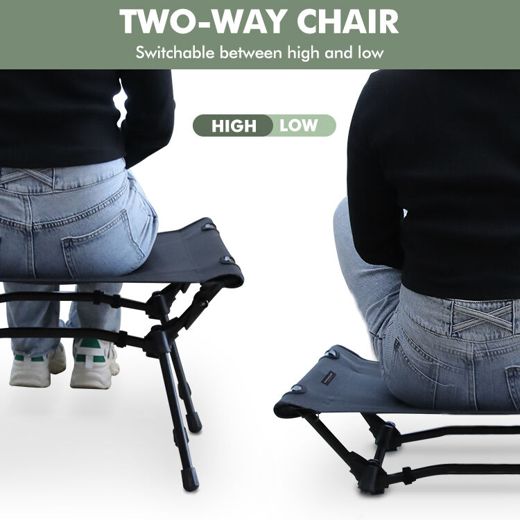 Lightweight 1050g Camping Chair with 120KG Load Bearing and Customized Logo for Outdoor Use