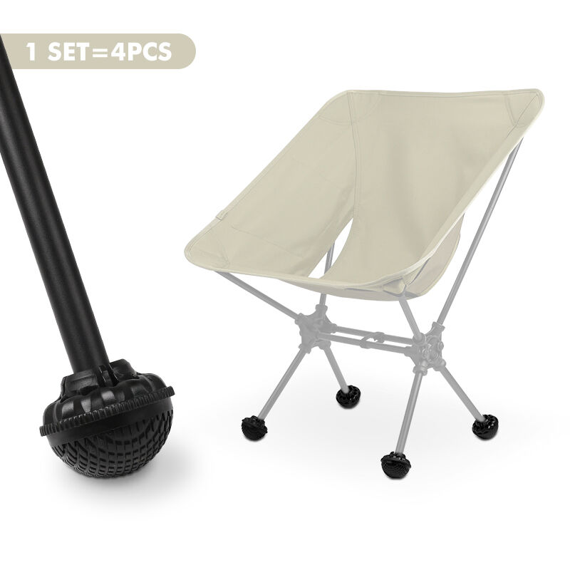 Eco-Friendly Black Rubber Feet for Chair Legs - 4pcs Chair Feet Protectors
