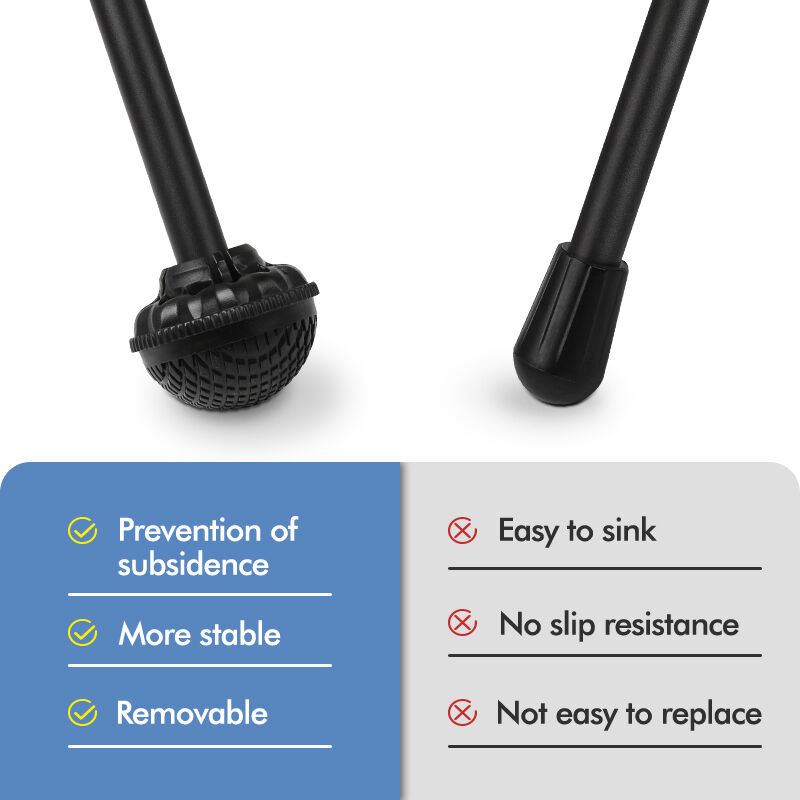 Eco-Friendly Black Rubber Feet for Chair Legs - 4pcs Chair Feet Protectors