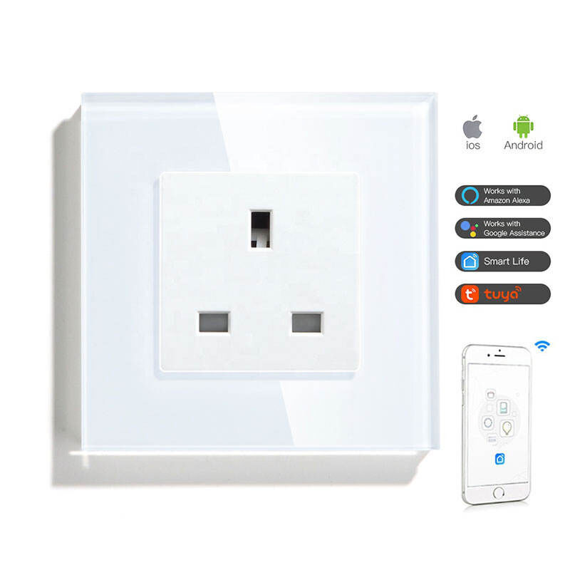 Mvava Tuya Smart Life 13A UK Standard WiFi Plug with 100,000 Times Lifetime Smart Power Socket