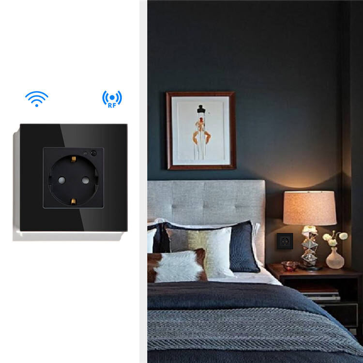 TUV Certified 16A Max Current Smart Socket with Voice Control by Alexa and Google Home WiFi Electrical Socket