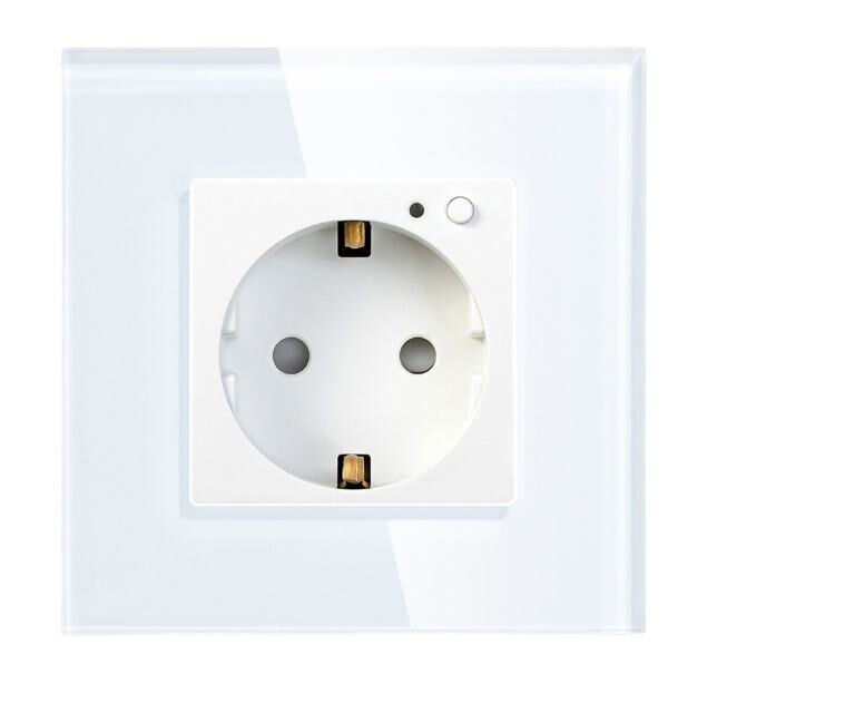 TUV Certified 16A Max Current Smart Socket with Tuya Smart App Control WiFi Wall Socket