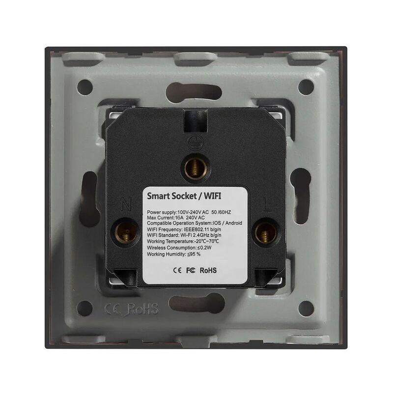 TUV Certified 16A Max Current Smart Socket with Tuya Smart App Control WiFi Wall Socket