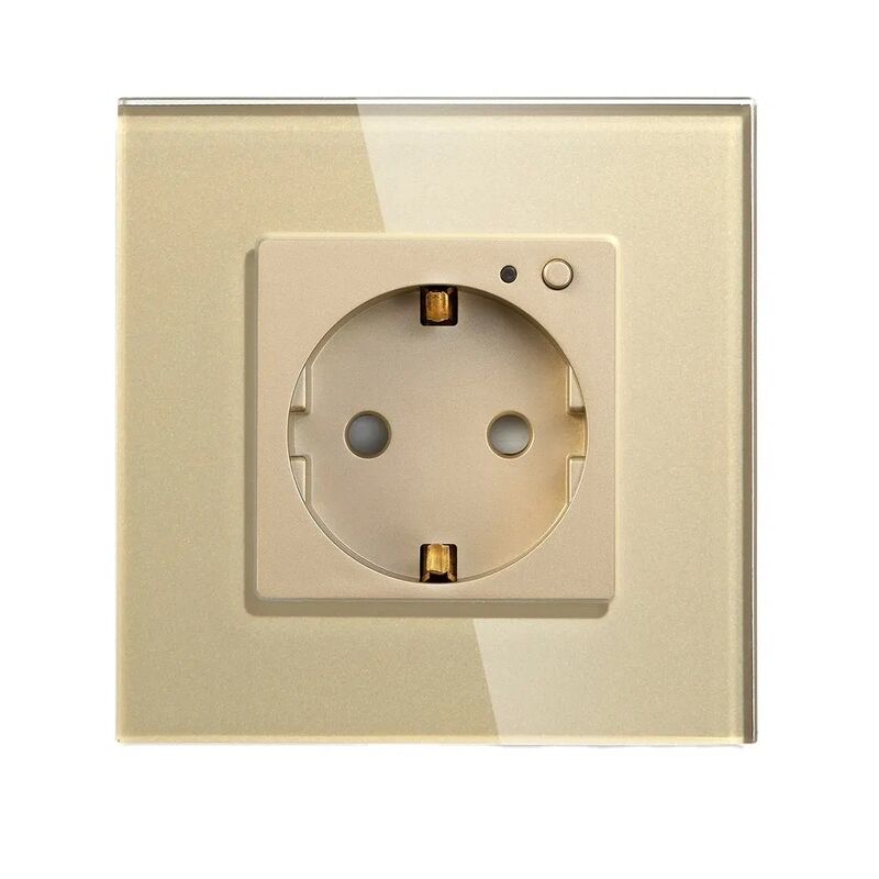 European Smart WiFi Wall Socket with Tuya Technology, 16A Rated Current, Wi-Fi 2.4GHz