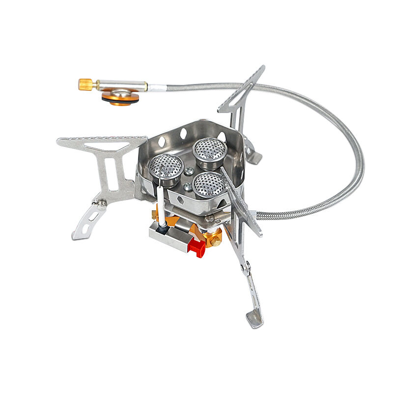 Stainless Steel 3500W Mini Camping Gas Stove - 280g Ultra Lightweight Portable Stove for Backpacking