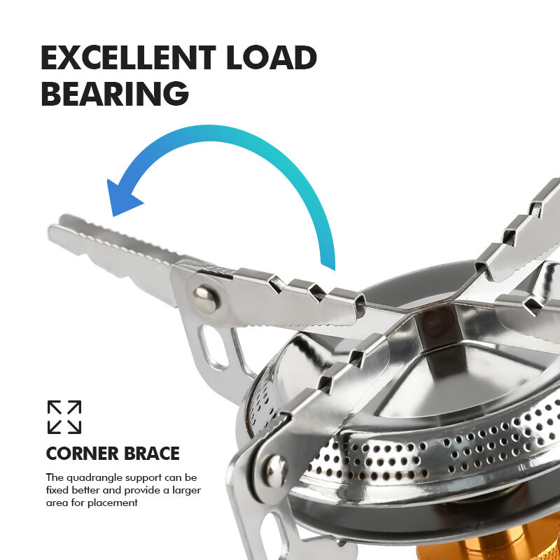 Stainless Steel 3000W Portable Camping Stove for Outdoor Hiking and Picnic