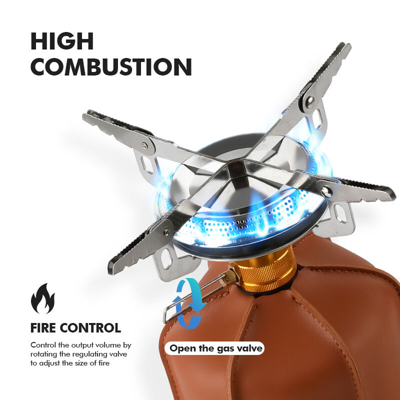 Stainless Steel 3000W Portable Camping Stove for Outdoor Hiking and Picnic