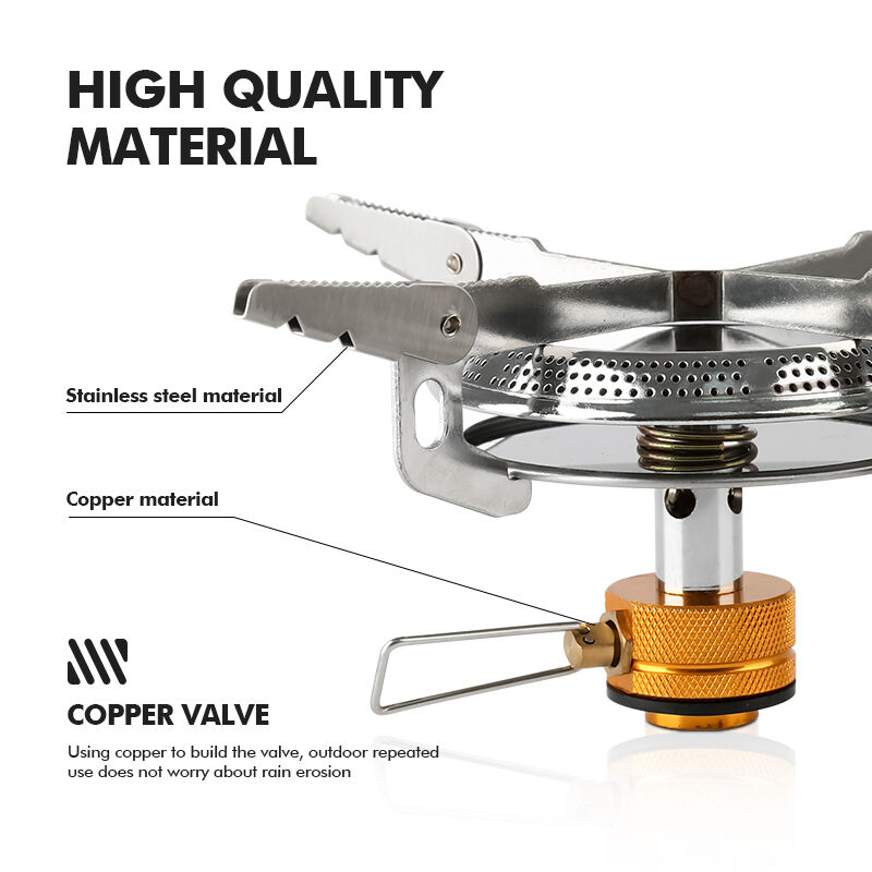 Stainless Steel 3000W Portable Camping Stove for Outdoor Hiking and Picnic